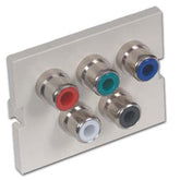 Hubbell IMCRS15AL A/V 5 RCA Solder Component Module - 1.5 Units